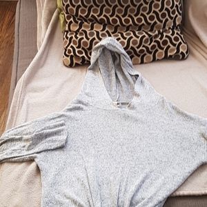 Gray sweater crop top